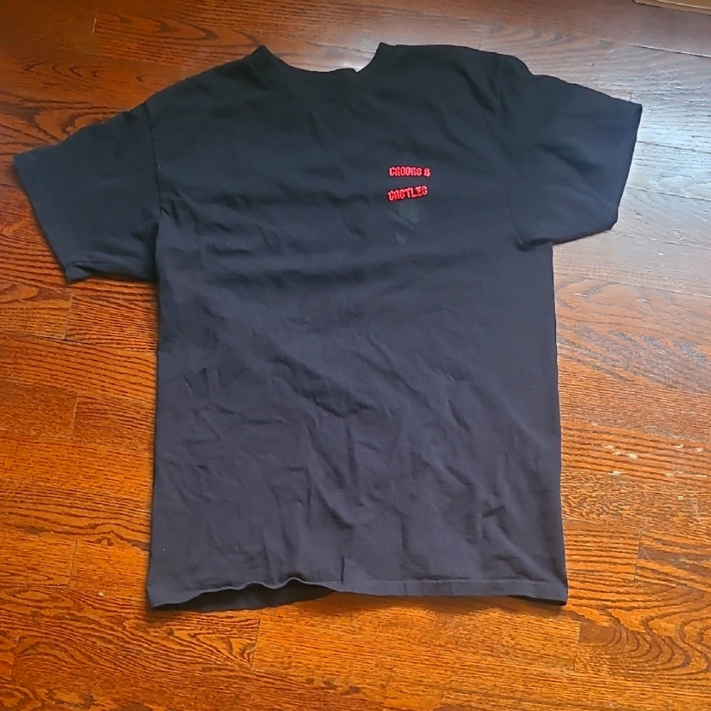 Black Graphic Men's Crooks and Castle T-Shirt